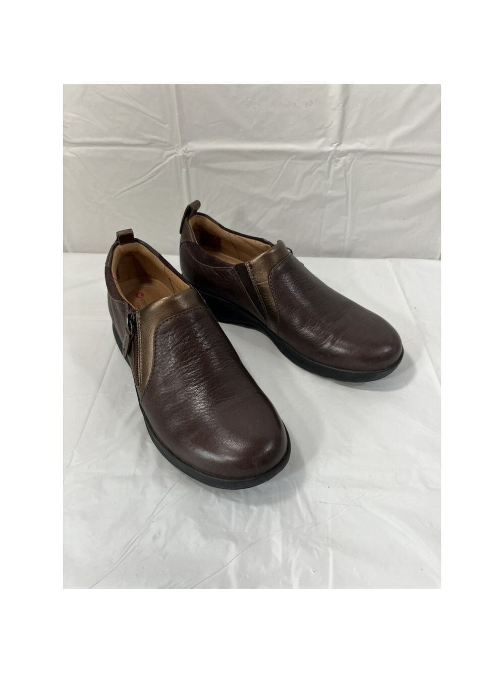 Clark’s Un Adorn Unstructured Brown Shoes Sz 7 N Brown Copper - Picture 16 of 16